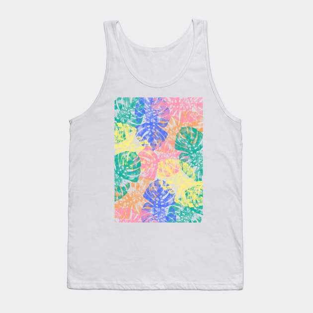 Monstera Tropical Jungle Tank Top by ruifaria